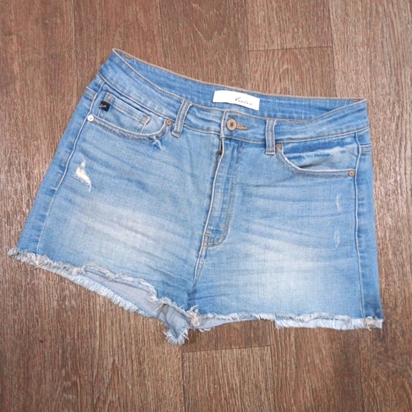 KanCan  Blue Jean Shorts Distressed Cut-Off Style - Picture 1 of 4